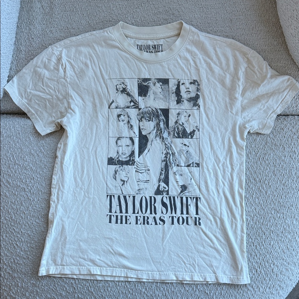 Taylor Swift Eras Tour Cream Graphic Tee - Pre TTPD